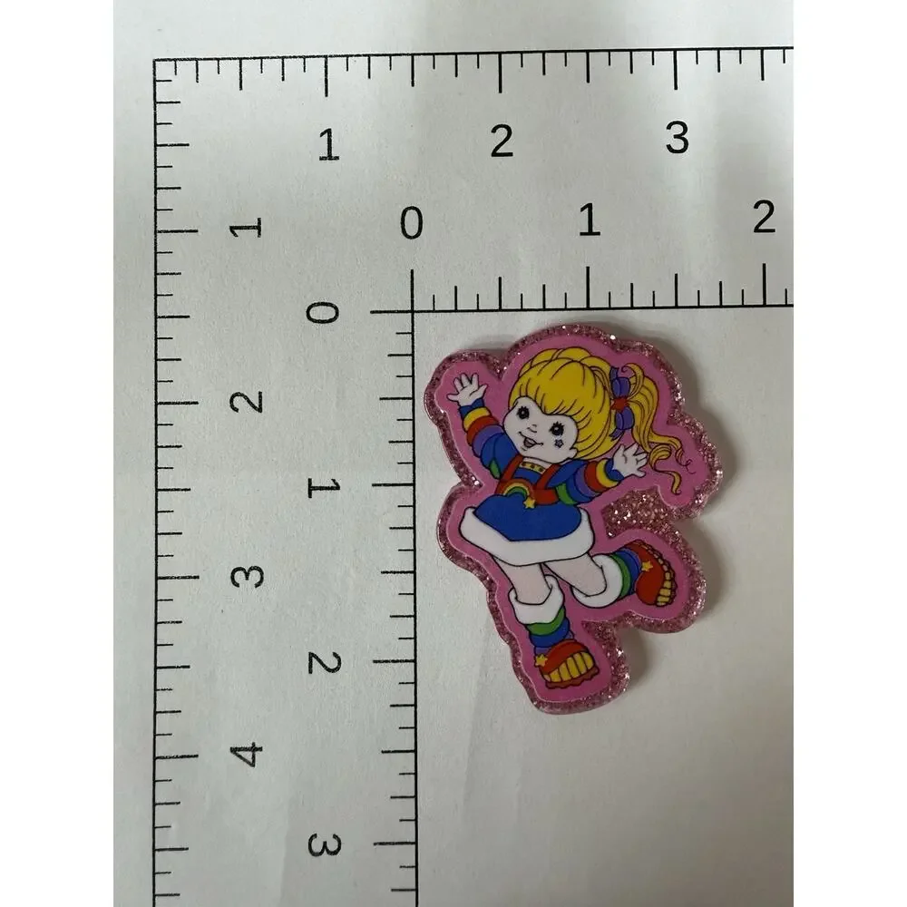 3 Pc Rainbow Brite Acrylic Flatbacks